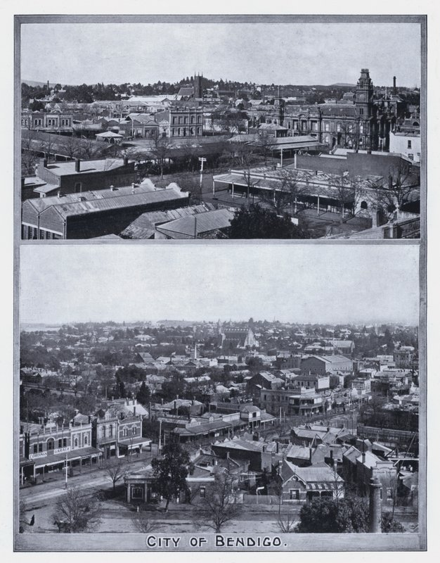 Cidade de Bendigo (foto a p/b) de Photographer Australian