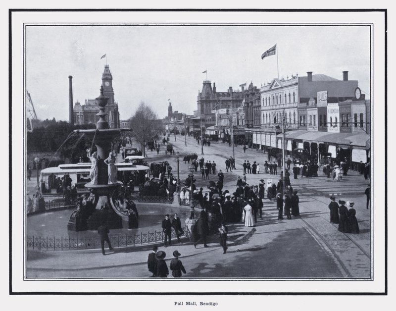 Pall Mall, Bendigo (foto a p/b) de Photographer Australian