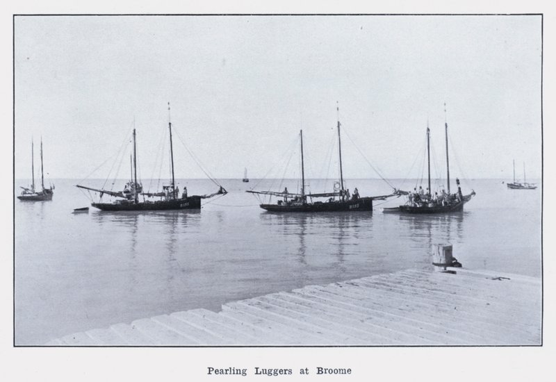 Pearling Luggers na Broome (foto a p/b) de Photographer Australian
