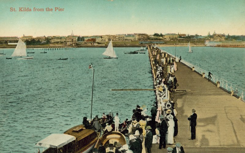 St Kilda do cais, Melbourne, Victoria, Austrália (foto) de Photographer Australian