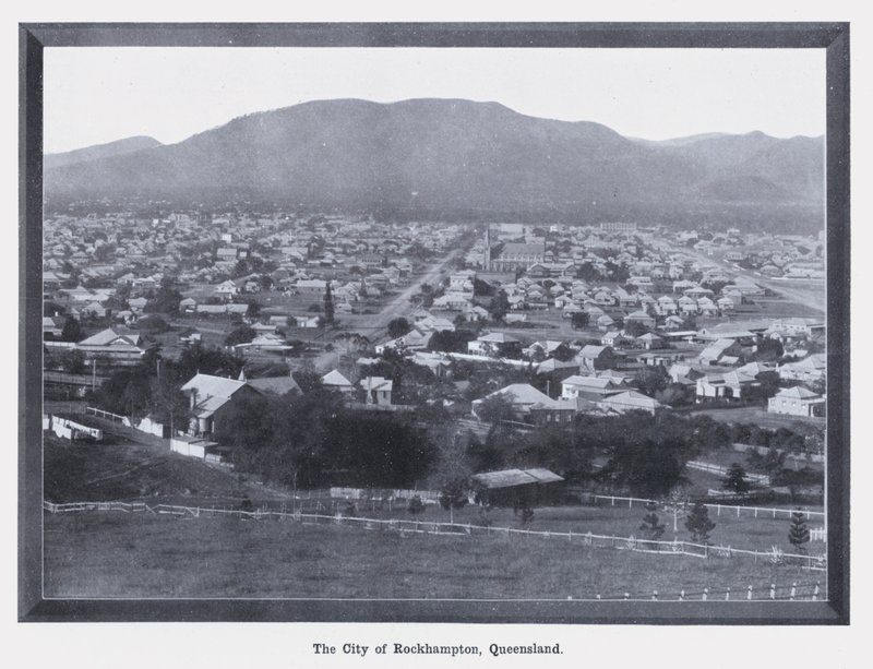 A Cidade de Rockhampton, Queensland (foto a p/b) de Photographer Australian