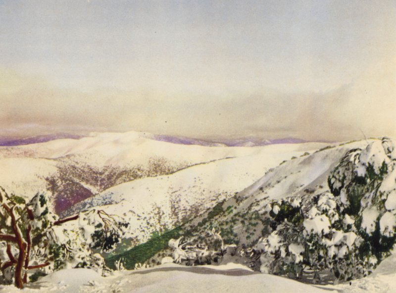 Inverno nos Alpes Vitorianos (foto a cores) de Photographer Australian
