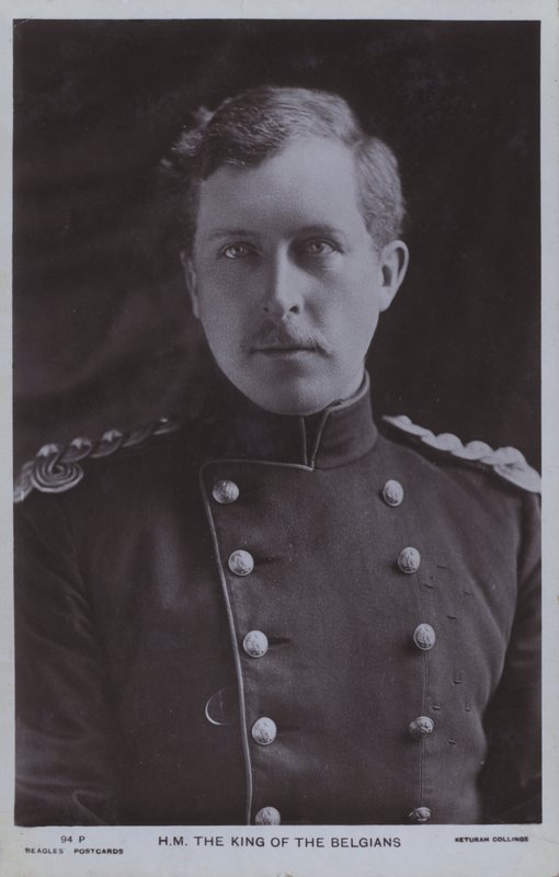 Albert I, Rei da Bélgica (foto a p/b) de Photographer Belgian