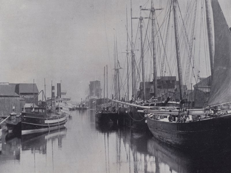Canadá: Owen Sound Harbor (foto p/b) de Photographer Canadian