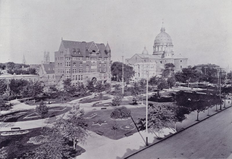 Canadá: A Nova Catedral de São Pedro, Montreal (foto a p/b) de Photographer Canadian