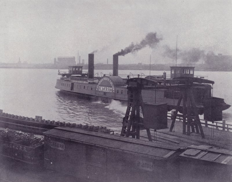 Canadá: Transfer Steamer entre Windsor e Detroit (foto a p/b) de Photographer Canadian