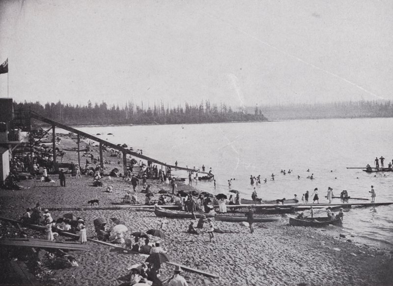 English Bay, Vancouver (foto a p/b) de Photographer Canadian