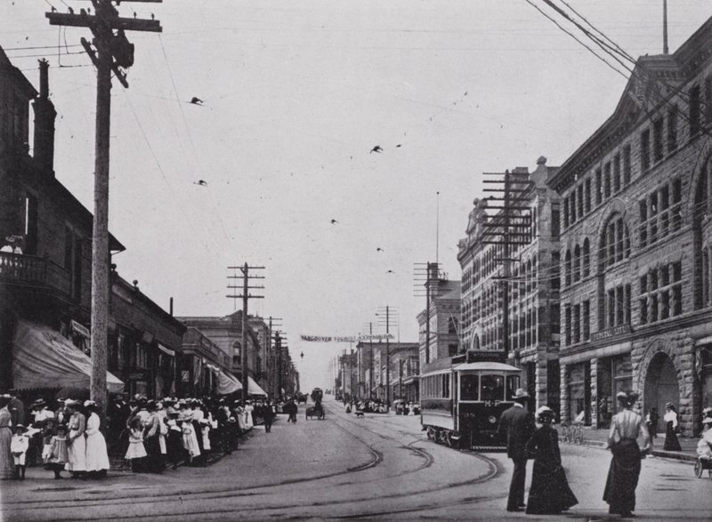 Granville Street, Vancouver (foto a p/b) de Photographer Canadian