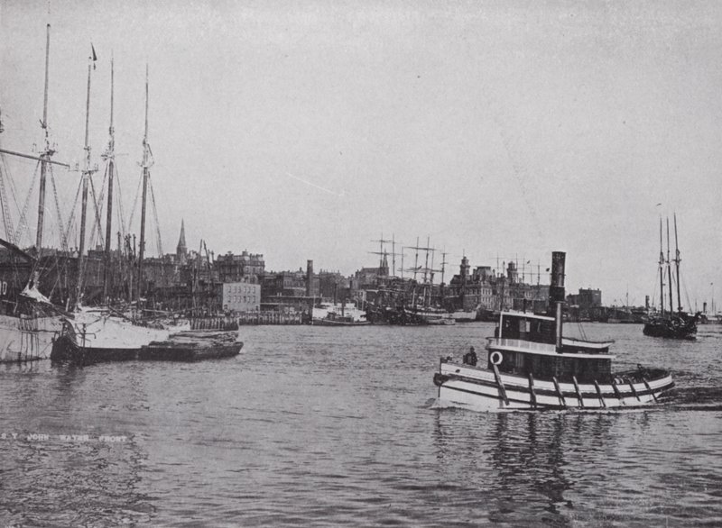 Harbor Front, St John, New Brunswick (foto a p/b) de Photographer Canadian