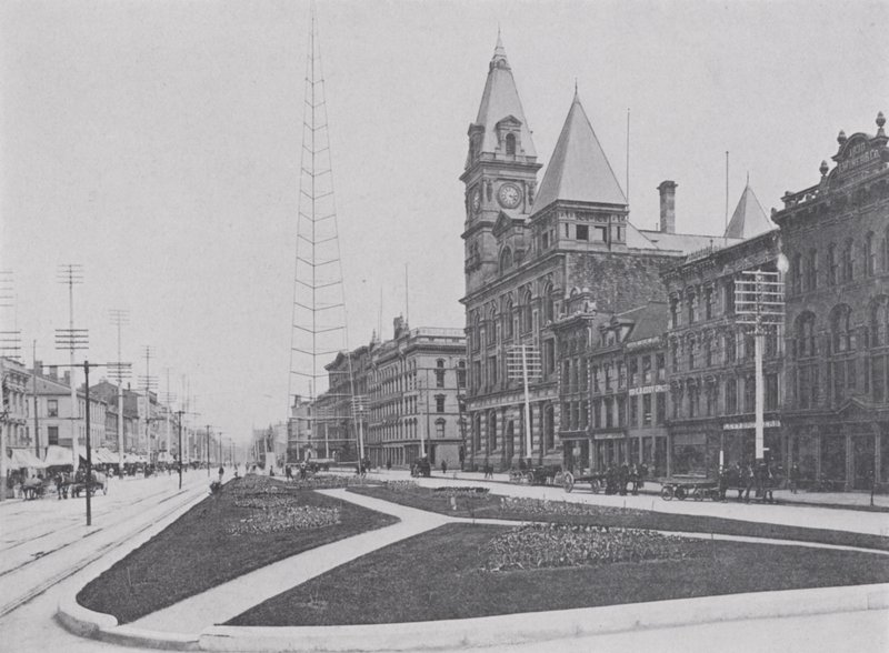 King Street, Hamilton (foto a p/b) de Photographer Canadian