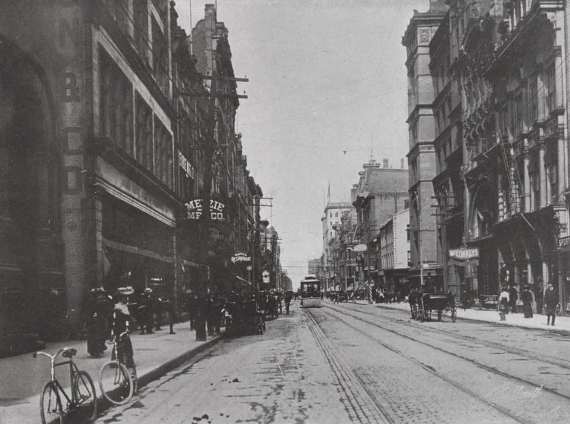 King Street, Toronto (foto a p/b) de Photographer Canadian
