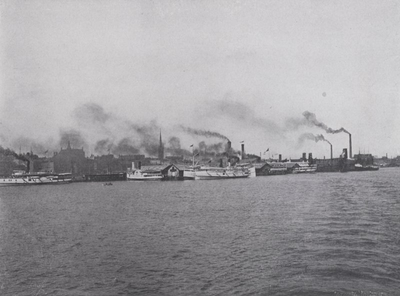 The Harbor Front, Toronto (foto a p/b) de Photographer Canadian