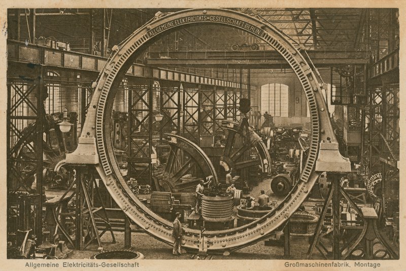 Allgemeine Elektricitats-Gesellschaft. Postal enviado em 20 de abril de 1913. de Photographer German