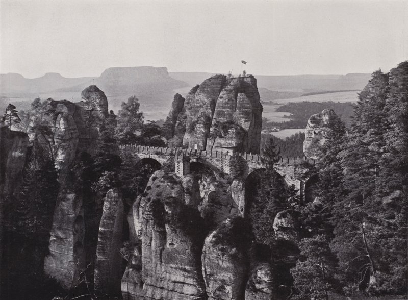 Impressão Bastei (foto a preto e branco) de Photographer German