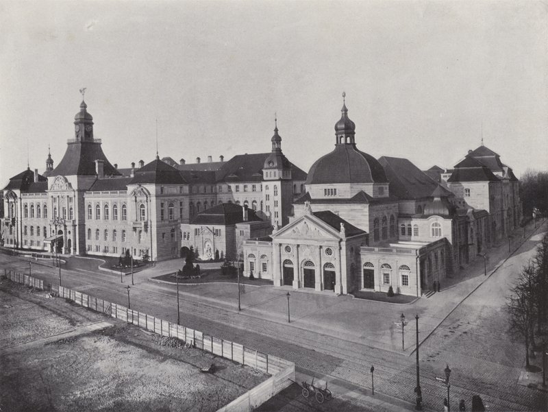 Charlottenburg, Academia de Artes e Escola de Música (foto a p/b) de Photographer German
