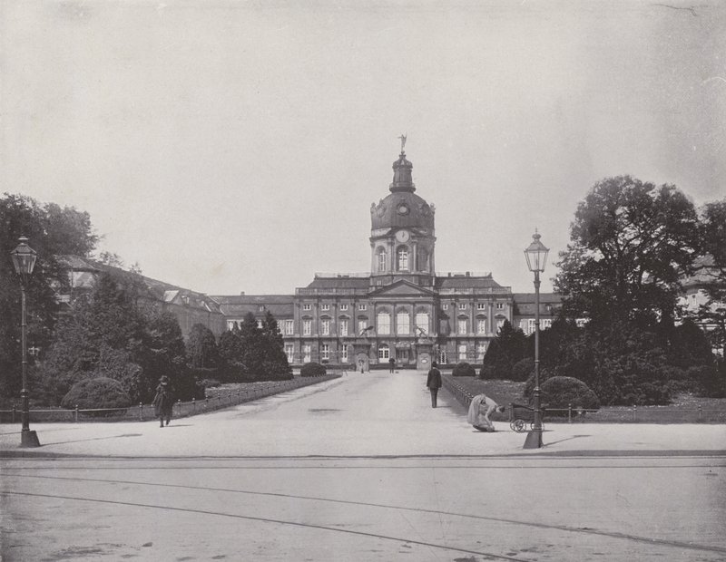 Charlottenburg, Palácio da Cidade (foto a p/b) de Photographer German