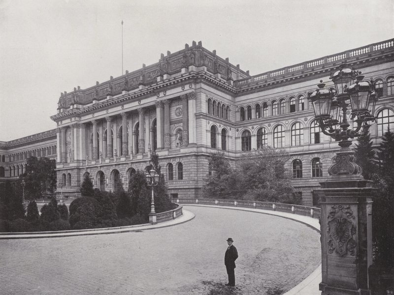Charlottenburg, Universidade Técnica (foto a p/b) de Photographer German