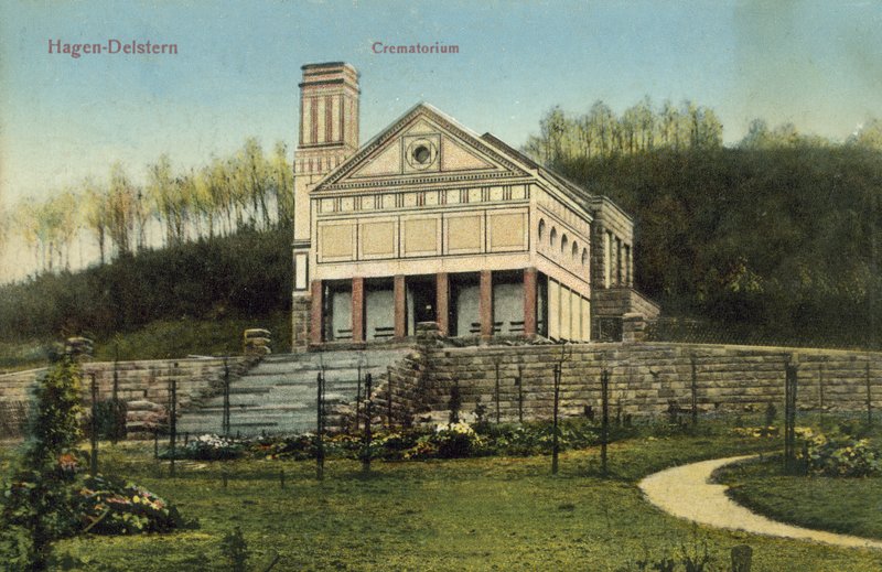 Crematorium, Hagen-Delstern (foto a cores) de Photographer German