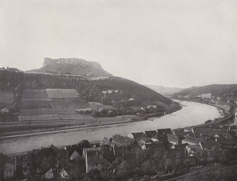 O Lilienstein (foto a p/b) de Photographer German