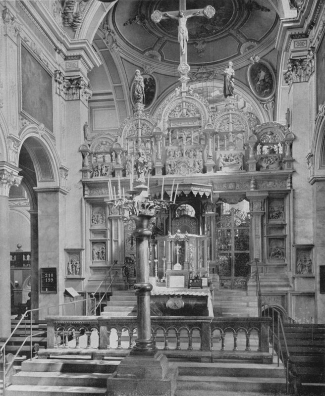 Catedral, rood screen e Irmensaule (foto a p/b) de Photographer German