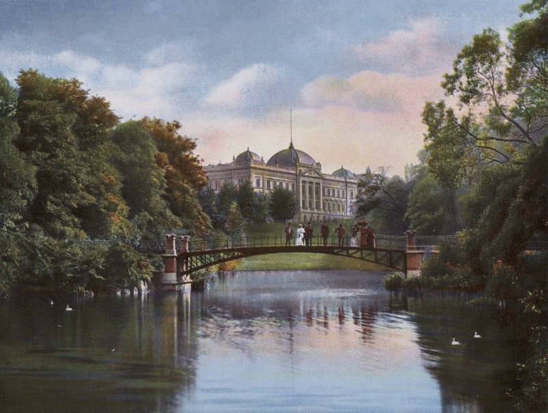 Hamburgo: Jardim Botânico com Sede da Alfândega (foto) de Photographer German