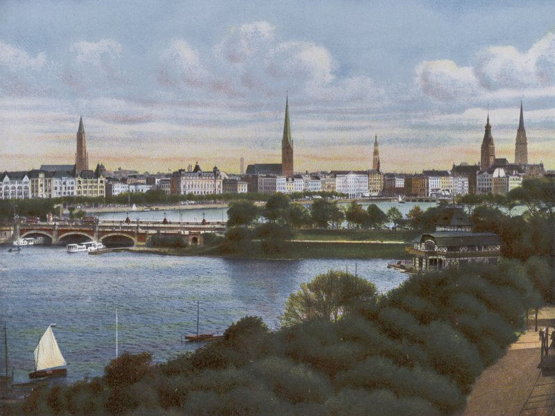 Hamburgo: Lombardsbrucke (foto) de Photographer German