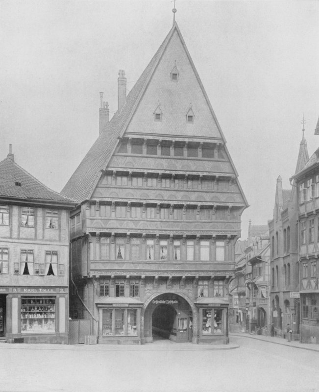 Knochenhauer-Amtshaus (foto a p/b) de Photographer German