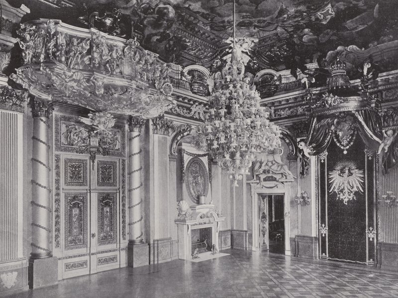 Castelo Real, sala do trono (foto a p/b) de Photographer German