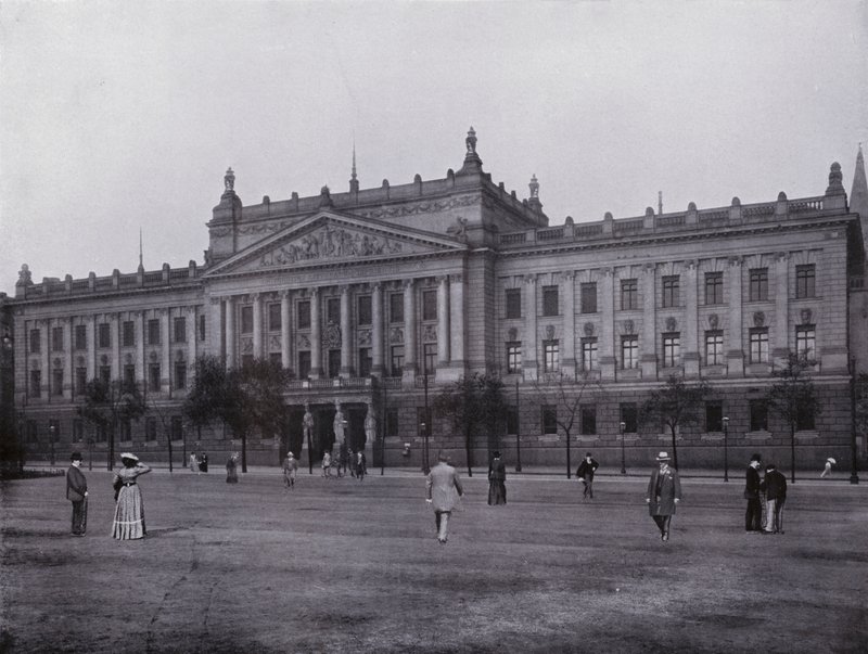 Leipzig: Universidade Real (foto a p/b) de Photographer German