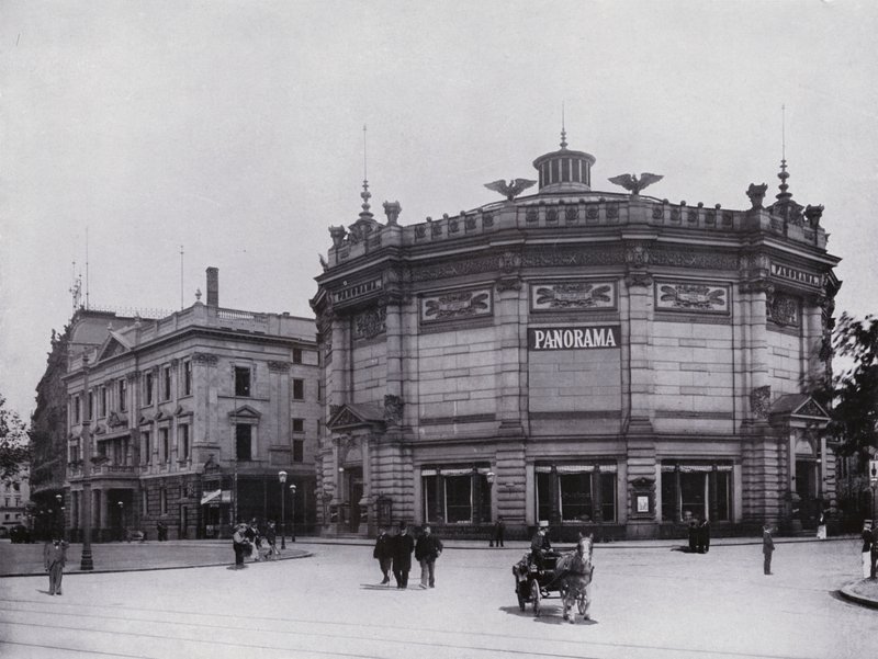 Leipzig: Panorama (foto a p/b) de Photographer German