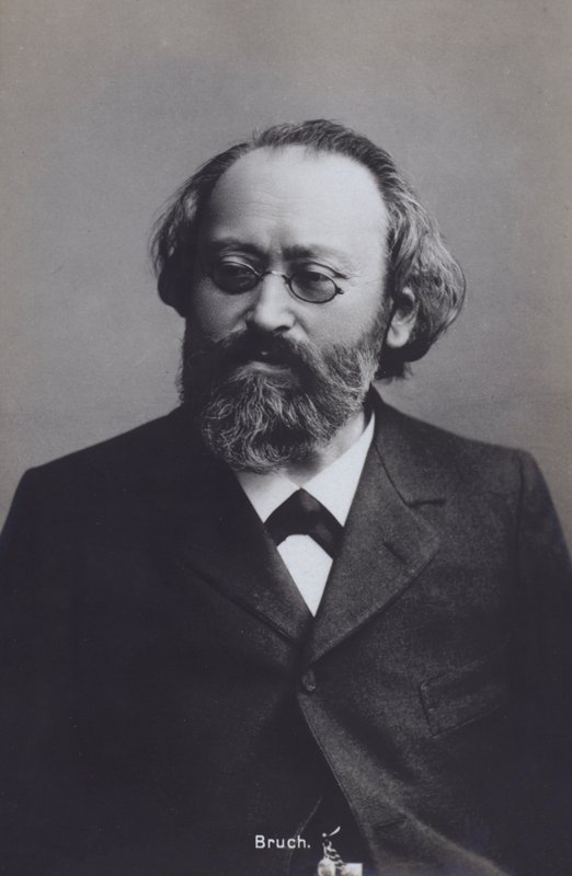 Max Bruch, maestro e compositor alemão (foto a p/b) de Photographer German