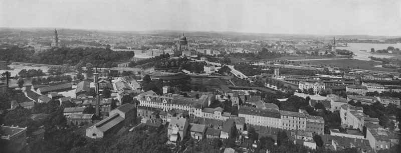 Panorama de Potsdam (foto a p/b) de Photographer German