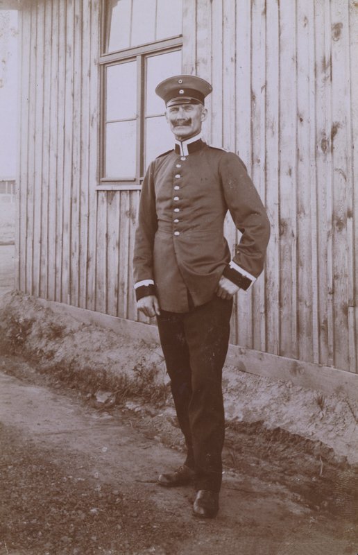 Retrato de um soldado alemão (foto a p/b) de Photographer German