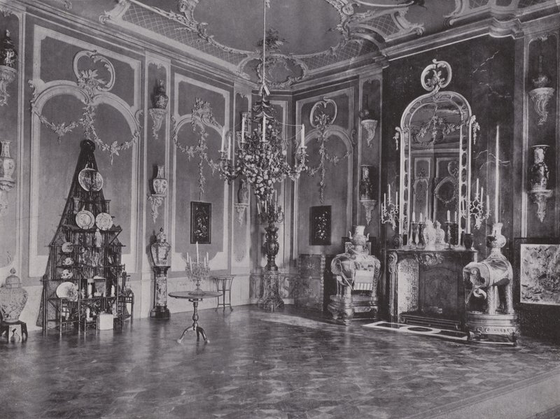 Potsdam, Neues Palais, Salão Japonês (foto a p/b) de Photographer German