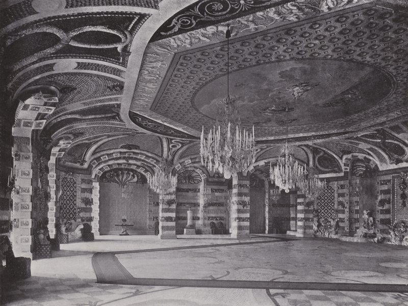 Potsdam, New Palace, Shell Hall (foto a p/b) de Photographer German