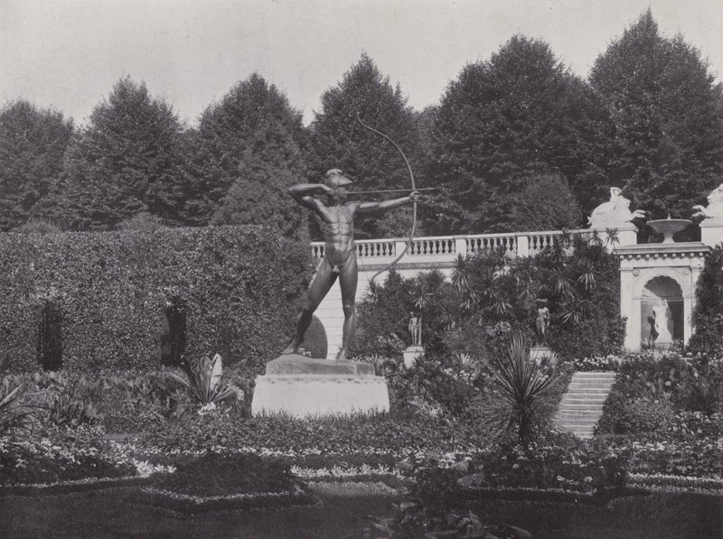 Potsdam, Sicilian Garden, Bogenschutze (foto a p/b) de Photographer German