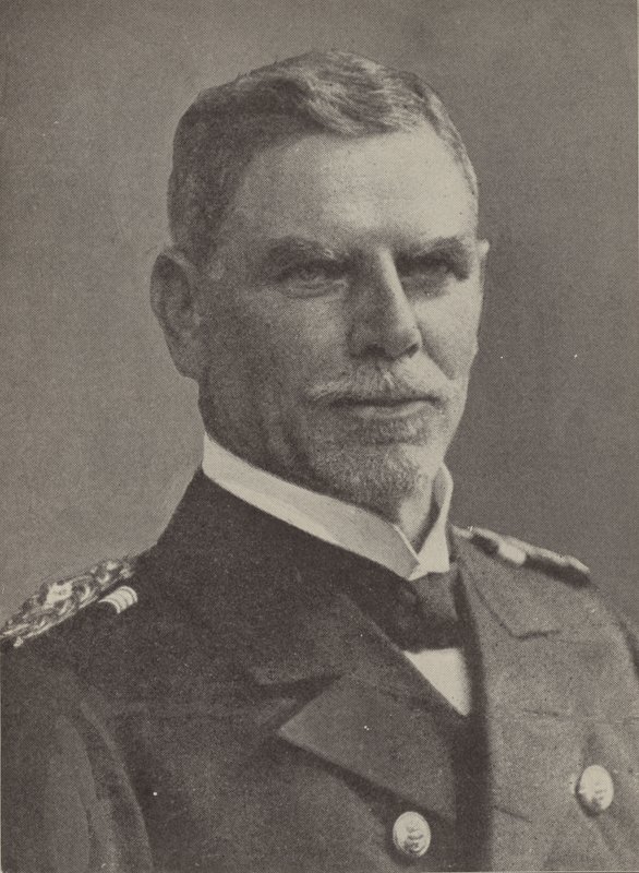 Vice-Almirante Maximilian von Spee, comandante do Esquadrão da Marinha Alemã da Ásia Oriental durante a Primeira Guerra Mundial (foto a p/b) de Photographer German