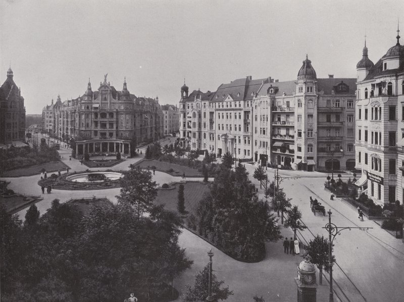 Praça Viktoria Luise (foto a p/b) de Photographer German