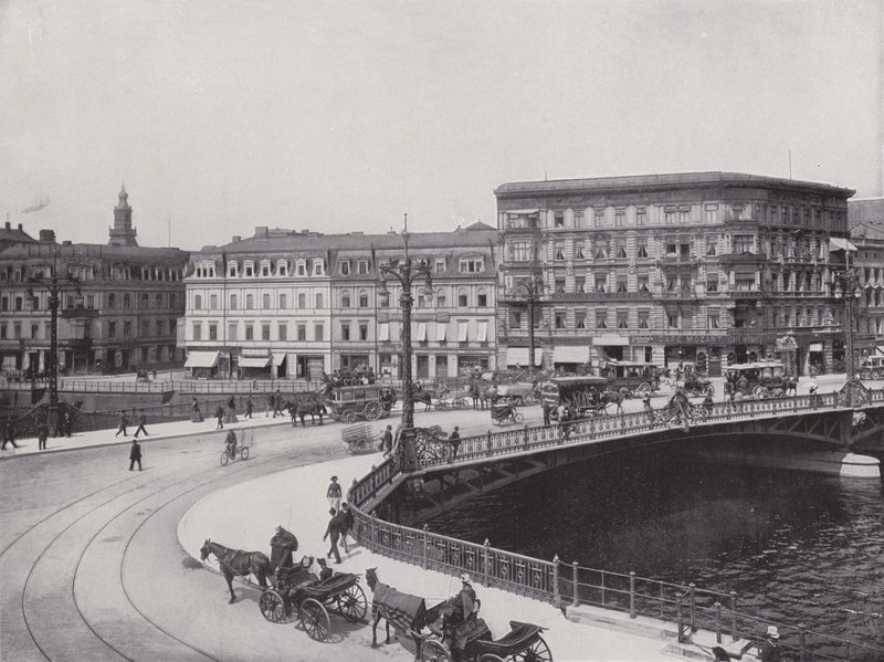 Ponte de Weidendammer (foto a p/b) de Photographer German