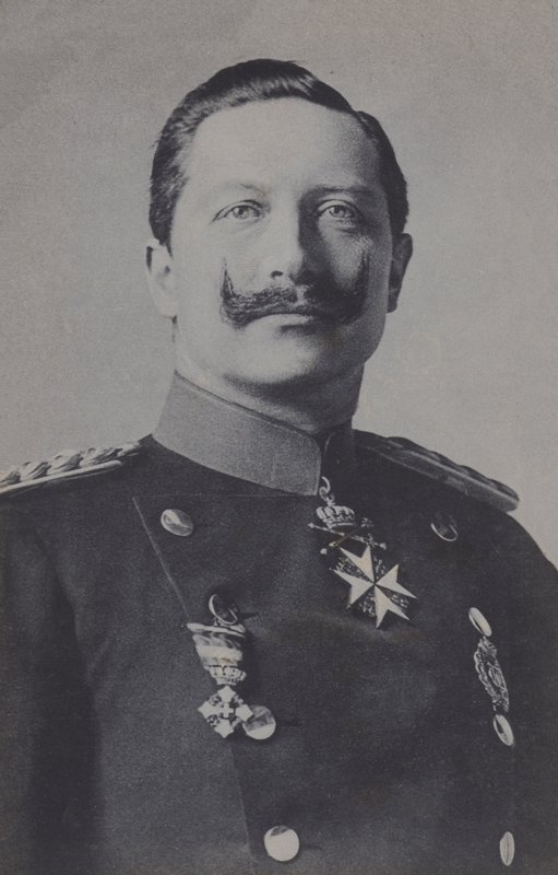 Wilhelm II, Imperador Alemão (foto a p/b) de Photographer German