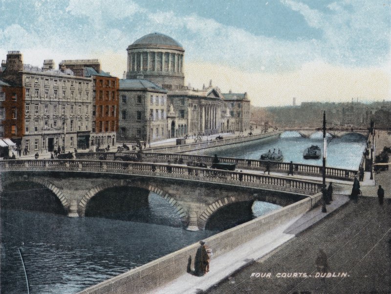 Four Courts, Dublin (foto a cores) de Photographer Irish