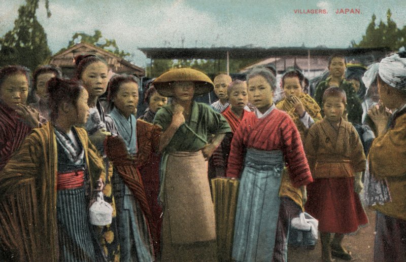 Aldeões no Japão (foto) de Photographer Japanese