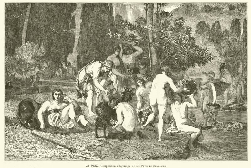 Paz (gravura) de Pierre (after) Puvis de Chavannes