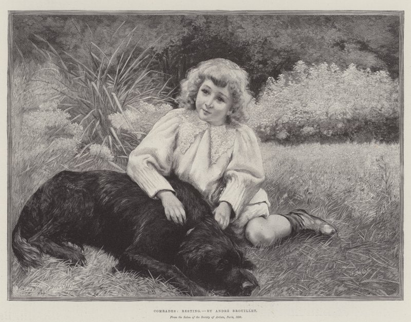 Camaradas, descansando de Pierre Andre Brouillet