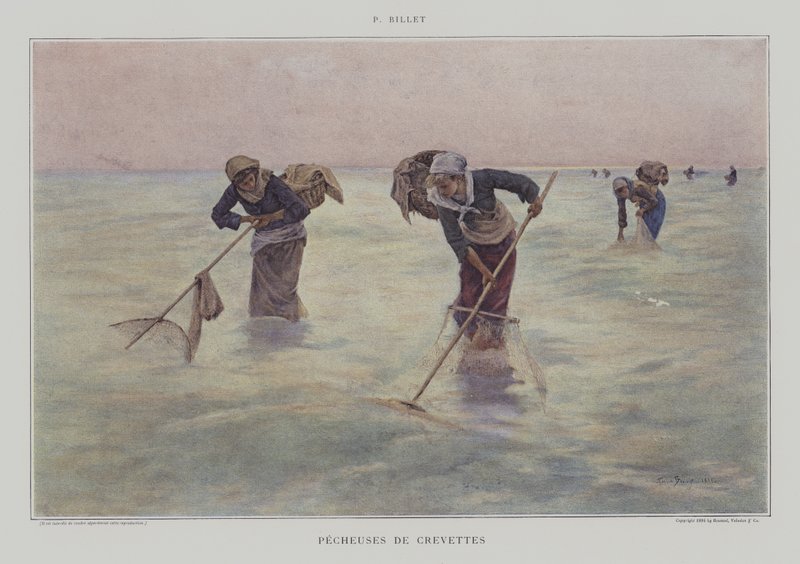 Pescadores de camarão de Pierre Celestin Billet