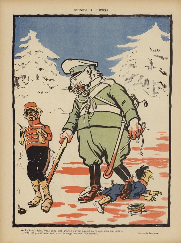 Negócio é negócio. Ilustração para Le Rire de Pierre Georges Jeanniot