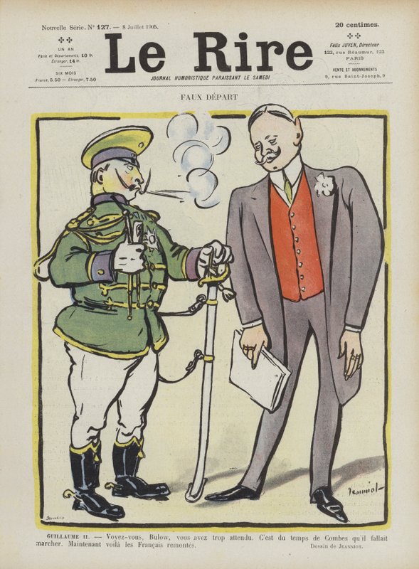 Falso começo. Ilustração para o riso de Pierre Georges Jeanniot
