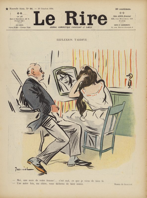 Ilustração para o riso de Pierre Georges Jeanniot
