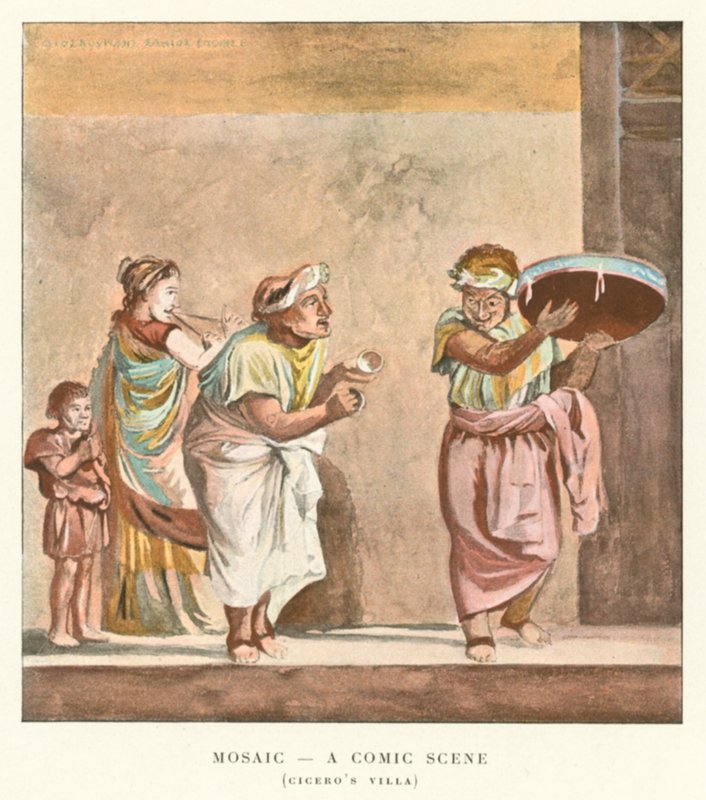 Mosaico, A Comic Scene, Cicero