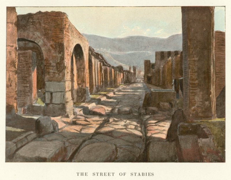 The Street of Stabies (cor litho) de Pierre Gusman